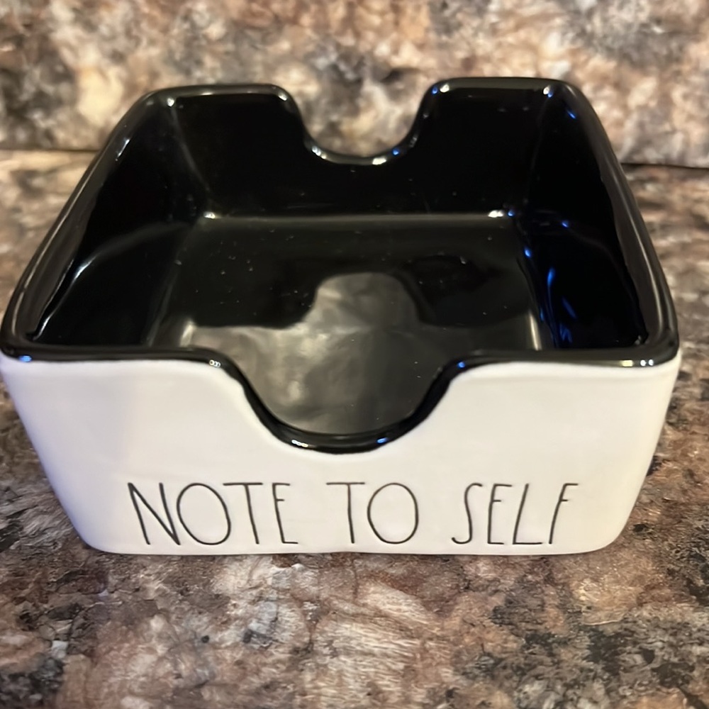 Rae Dunn NOTE TO SELF Desk Post Note Holder